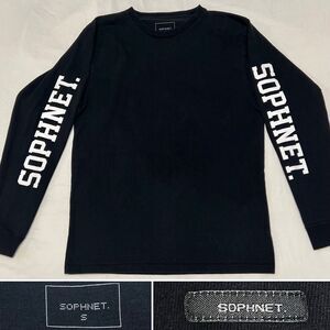 SOPHNET. L/S T-Shirt Men’s S Black Logo Spellout Made In Japan SOPH. FCRB